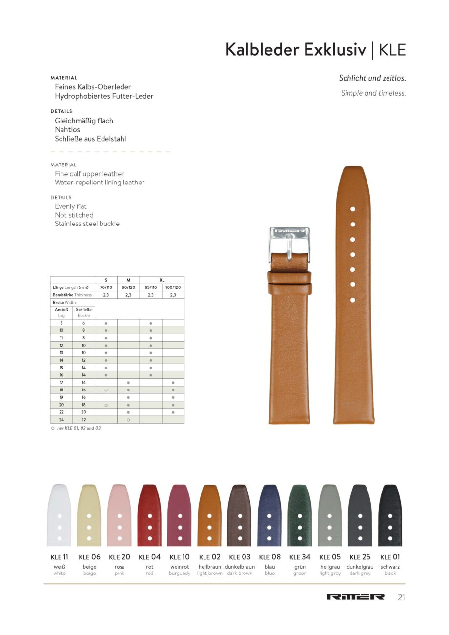 Kalbleder Uhrenarmband in Wien