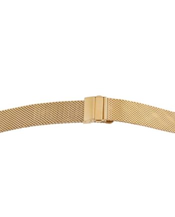 Milanaise Uhrenarmband- gold mit Faltschliesse