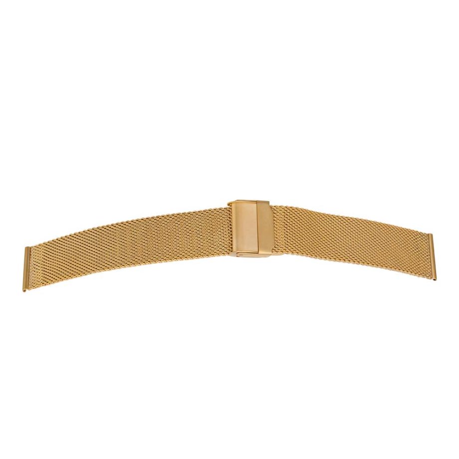 Milanaise Uhrenarmband mit Schiebeverschluss – Goldfarbig