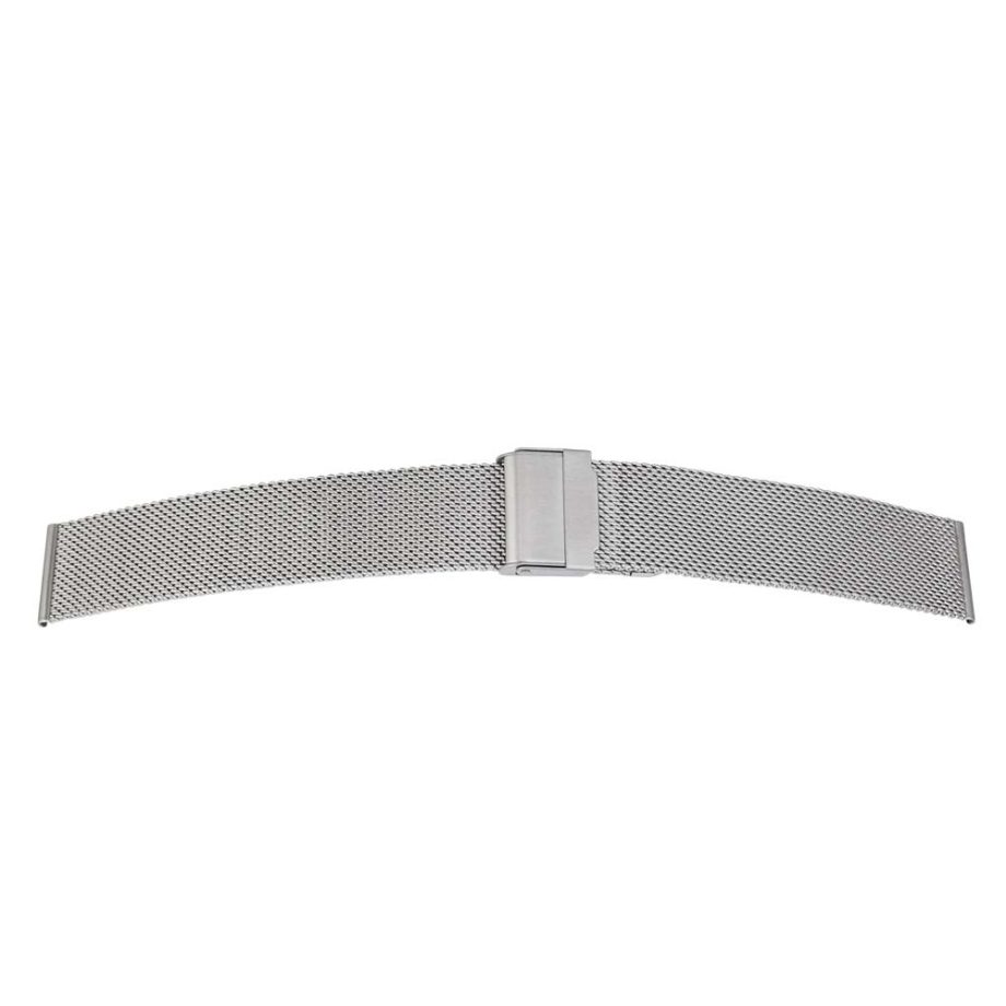 Milanaise Uhrenarmband mit Schiebeverschluss - Stahl