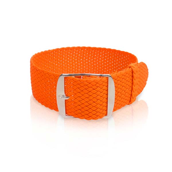 Perlon-Uhrband-Orange