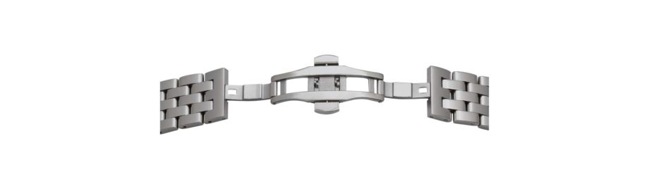 Solid Metalluhrband Glatt ` Edelstahl `