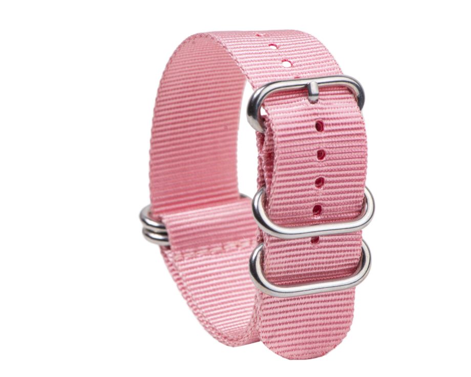 Uhrenarmband Nylon Nato Pink