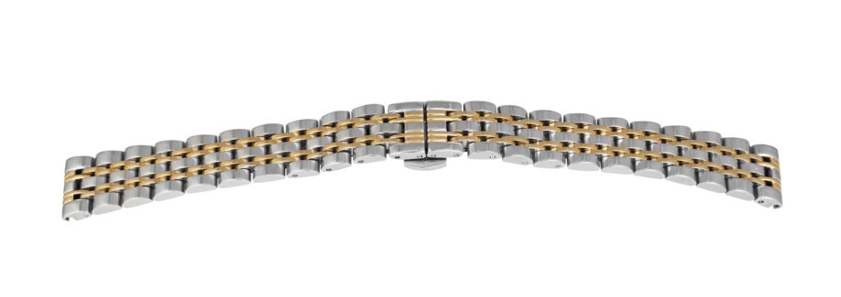 Solid Metalluhrband Glatt` Bicolor`