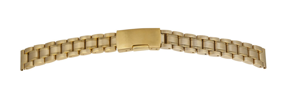 Solid Metalluhrband Gold-Glatt