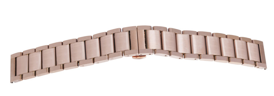 Solid Metalluhrband Matt-Glatt` Rose `