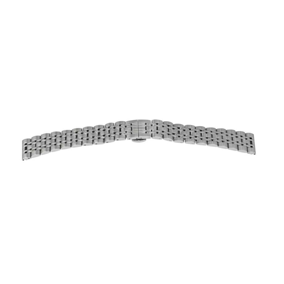 Solid Metalluhrband Glatt` Edelstahl`
