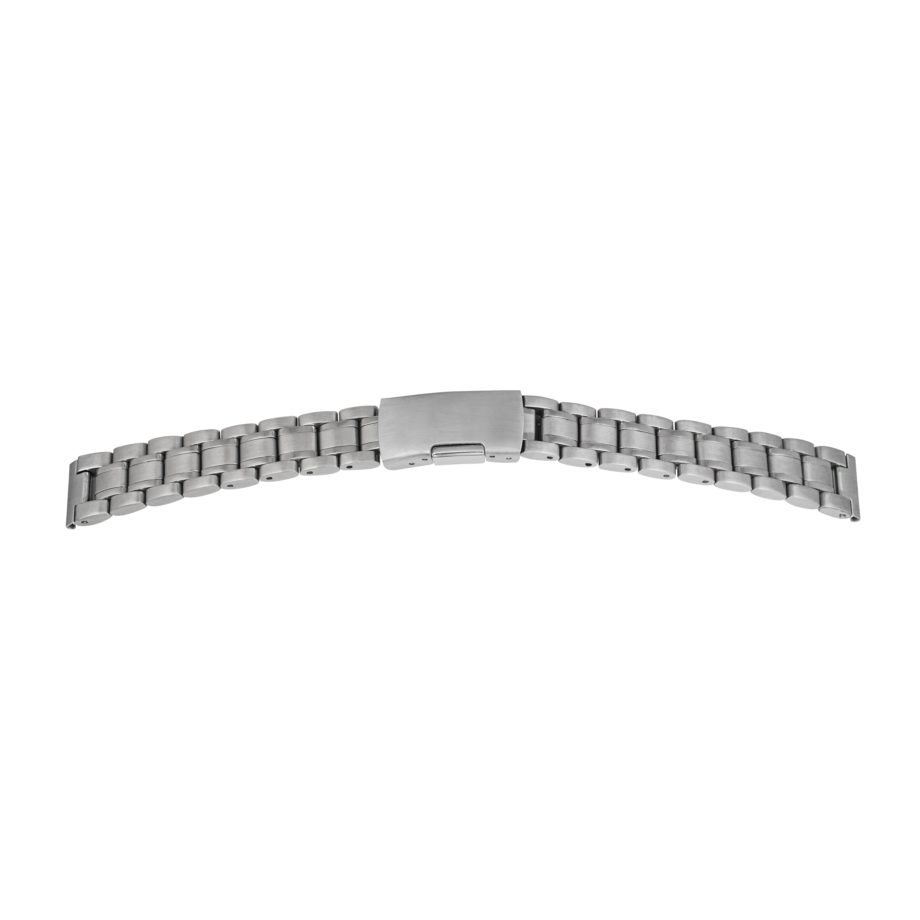 Solid Metalluhrband Matt ` Edelstahl` 3-0008-1