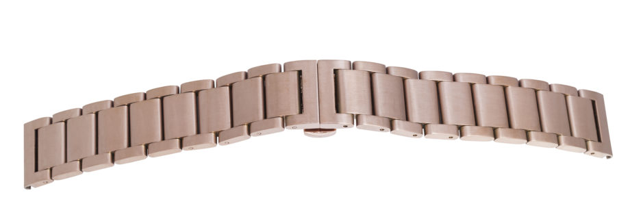 Solid Metalluhrband Matt` Rose `