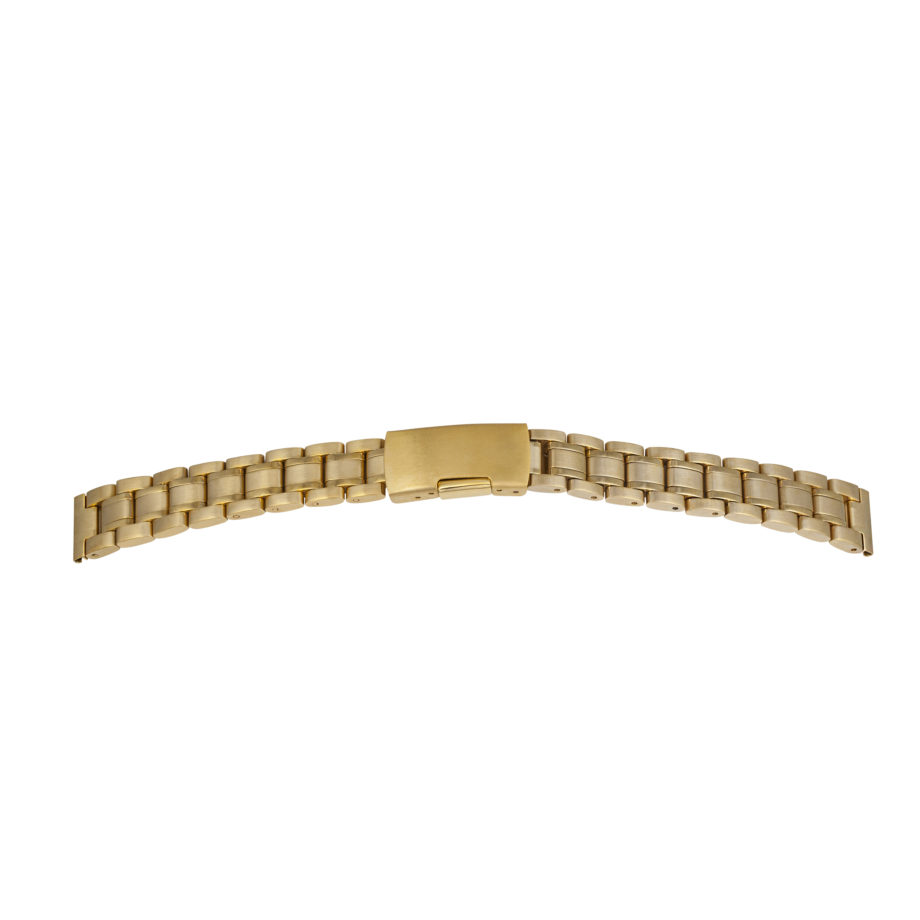 Solid Metalluhrband Gold-Glatt
