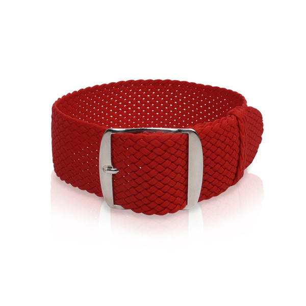 Perlon Uhrband Rot