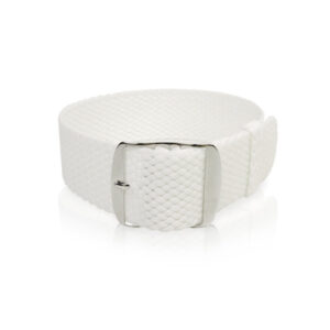 Perlon-Uhrband-Weiss