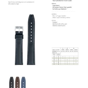 Kalbleder sport Uhrarmband