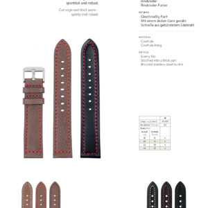 Sattelleder Uhrarmband