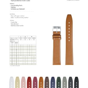 Kalbleder exklusiv Uhrarmband